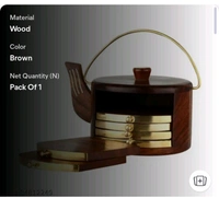 ZA0042 USD $ 13.00 ALM Crafts, Saharanpur, Uttar Pradesh-247001 Name: Wood Art Store Wooden Drink Coasters rb.gy/5j7ylo