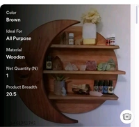 ZA0043 USD $ 12.00 ARTIHC CRAFT Name: ARTIHC CRAFT Wall decor & hangings Moon shelf HOME AND OFFICE FOR DECOR AND FANCY DESINGER rb.gy/eqo4bg