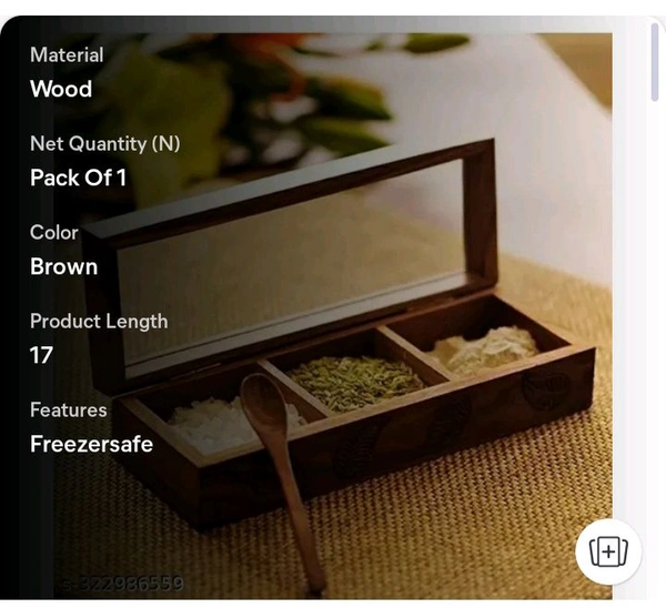 ZA0044 USD $ 13.00 Shineartwoodhandicraft Name: Wooden Spice Treasury Exquisite Spice Box rb.gy/c82iqe