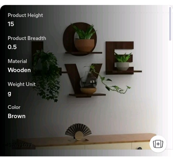 ZA0045 USD $ 11.00 KUMAWAT AND COMPANY Name: wall decore LOVE  Set of 4 wood material rb.gy/8v0vem