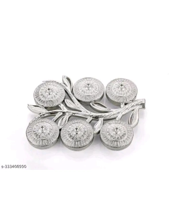 ZA0053 USD $ 10.00 No Information Available Name: Multipurpose Tree Shape 6 Section Royal Design Silver Storage Dry Fruit Tray /Gift Box / Dry Fruits Box (Pack Of 1) rb.gy/1okq1s