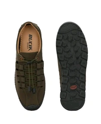 ZA0055 USD $ 20.00 Viaan International-29/5 J, Khasara No. 1054, Kachhi Sarai, Tajganj Agra Uttar Pradesh 282001 Name: Men's Brown Synthetic Leather Outdoor Casual Sandal BCK1090-Olive