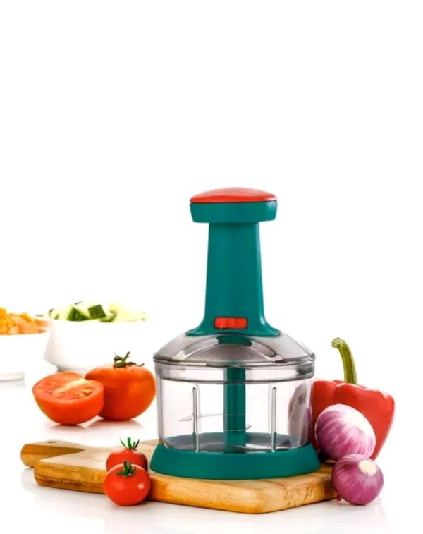 ZB0004 USD$11 Santosh Manufacturer Name: Henny Kitchenware 650ml Large & Powerful Hand Held Food Chopper to Chop & Cut Fruits, Vegetables, Herbs, Onions for Salsa, Salad, Pesto, Hummus, Guacamole  (Premium) | 3 Stainless Steel Blades rb.gy/un2zdi

