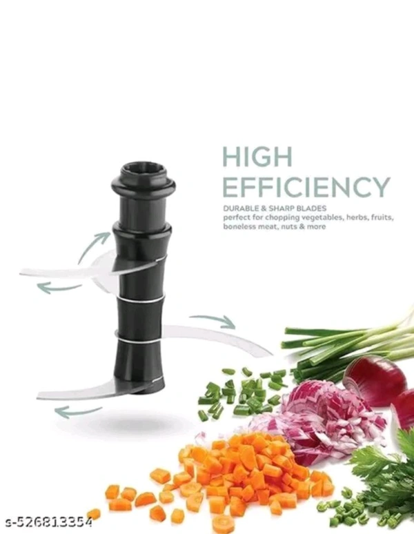 ZB0004 USD$11 Santosh Manufacturer Name: Henny Kitchenware 650ml Large & Powerful Hand Held Food Chopper to Chop & Cut Fruits, Vegetables, Herbs, Onions for Salsa, Salad, Pesto, Hummus, Guacamole  (Premium) | 3 Stainless Steel Blades rb.gy/un2zdi

