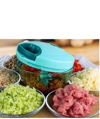 ZB0005 USD$10 UNI DS SALES Hand Chopper Vegetable Cutter, BPA-free Food Processor with 3 Removable Blades For Chopping & Mincing, Manual Vegetable Cutter , Dry Fruit and Onion , tomato Handy Chopper 450ML Vegetable Chopper rb.gy/0pbuiy