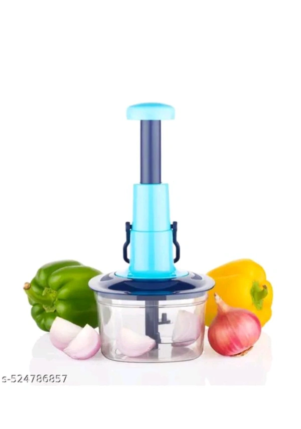 ZB0009 USD$10 wintrezza product WINTREZZA Push Chopper,Premium Quality With 3 Blades Inside,Lock Button Inbuild,Manual(650 ml) rb.gy/rc00j8
