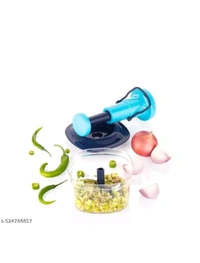 ZB0009 USD$10 wintrezza product WINTREZZA Push Chopper,Premium Quality With 3 Blades Inside,Lock Button Inbuild,Manual(650 ml) rb.gy/rc00j8