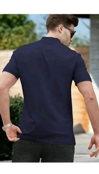 ZA0058 USD $12.00 CHAKRA PRODUCTION.66 MULLAI STREET. LAKSHMINAGR TRIPURA 641602 PRINTED MEN NAVY BLUE T-SHIRT rb.gy/fgqjif