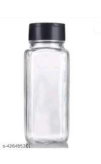 ZB0014 USD$10 Glass Spice Jars. Glass Spice Jars Square Glass Bottles Spice Containers, 90 ml Clear Glass Square Spice Jar with Black Sifter Two Sided Sifter Cap and Freshness Seal Container rb.gy/m2rkuk

