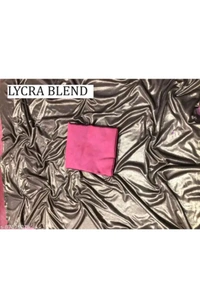ZB0021 USD$ 13 Juicee Collocation Surat India Coffee Lycra  Blend  Saree With Blouse rb.gy/7sda88

