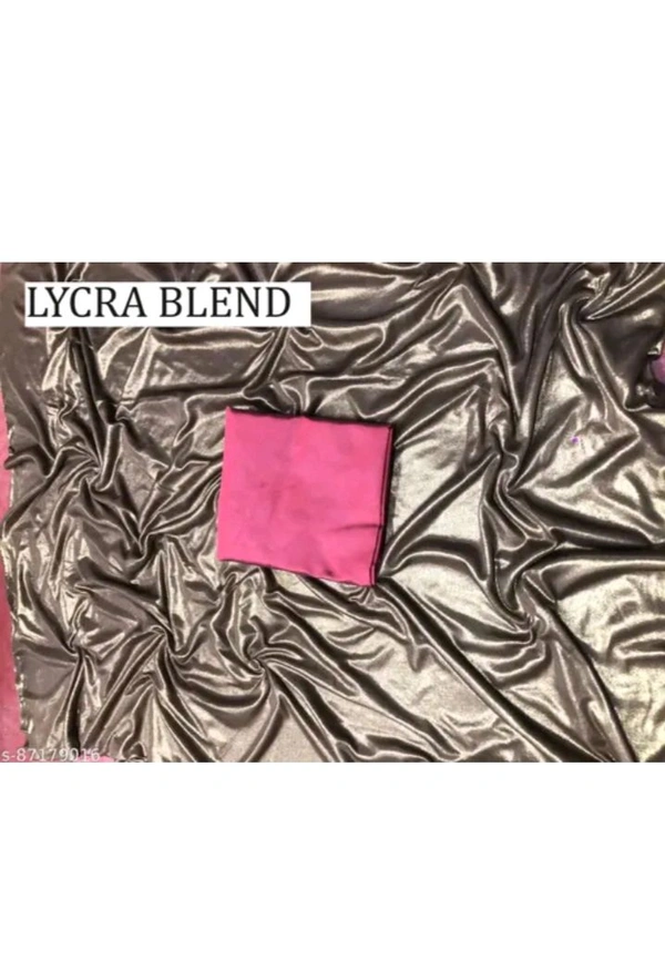 ZB0021 USD$ 13 Juicee Collocation Surat India Coffee Lycra  Blend  Saree With Blouse rb.gy/7sda88

