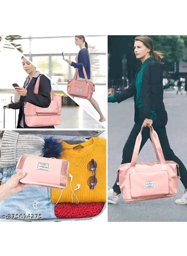 ZA0068 USD $ 14.00 TYUNIK INDIA Name: Large Capacity Foldable Travel Bag Expandable  Bag , Hand Bag for  Women , rb.gy/2ji1kd