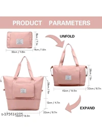 ZA0068 USD $ 14.00 TYUNIK INDIA Name: Large Capacity Foldable Travel Bag Expandable  Bag , Hand Bag for  Women , rb.gy/2ji1kd