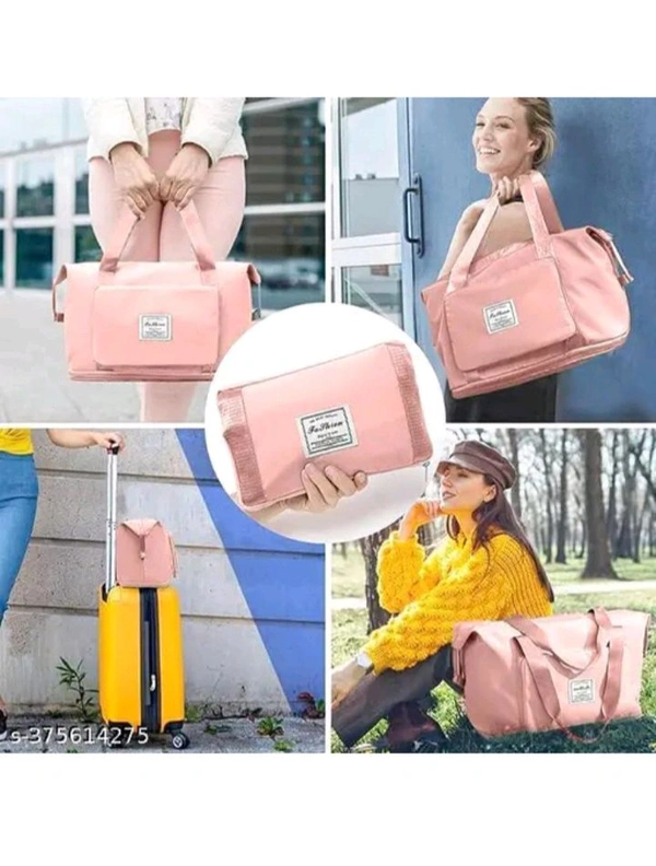 ZA0068 USD $ 14.00 TYUNIK INDIA Name: Large Capacity Foldable Travel Bag Expandable  Bag , Hand Bag for  Women , rb.gy/2ji1kd