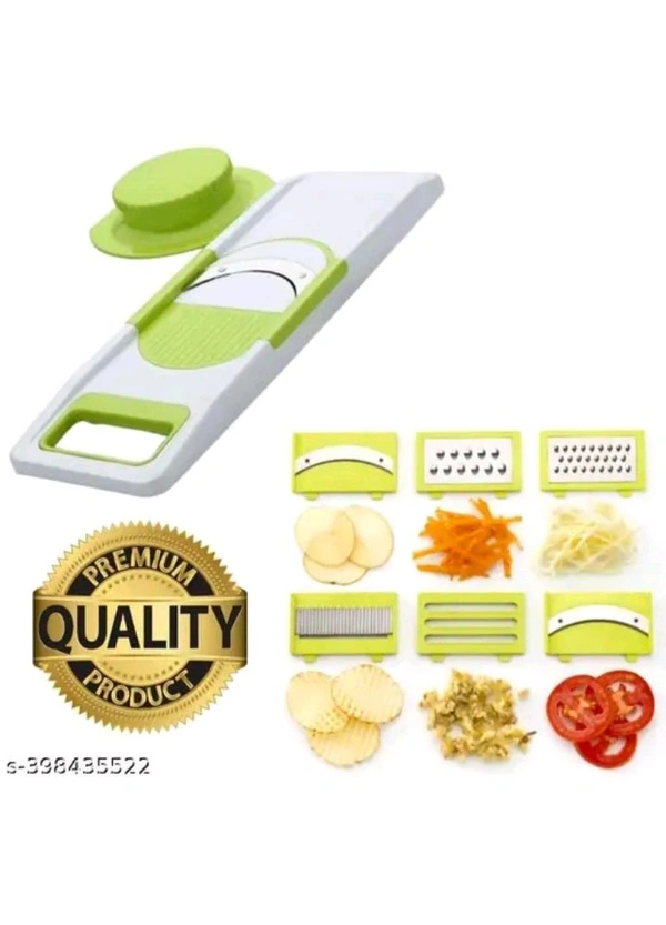 ZA0071 USD $ 11.00 RUDRA ENTERPRISE 9 Name: 6 in 1 Slicer & Grater with Safety Holder & Extra Sharp V Blade, Includes 6 Detachable Slicers, Ripple, Greater Suitable for Onion, Carrot, Tomato, Cucumber, Beat & Vegetable rb.gy/by6wfp