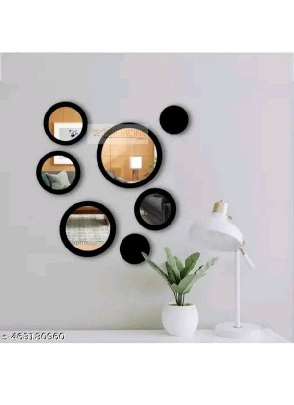 ZA0073 USD $ 12.00 SHYAM SHAKTI GLOBAL MANAGMENT  Name: ANEMONE MART Mirror wall art Pack of 7 rb.gy/ris280
