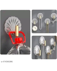 ZA0074 USD $ 10.00 Dwija Enterprise Name: Shell-Shaped Creative Self-Adhesive Hooks – Multifunctional Sticky Wall Hooks for Easy Installation in Kitchen, Bathroom, Office, and Home – No Drilling, Strong Hold, Space-Saving, Stylish Design (Pack of 4) rb.gy/wx1b3f