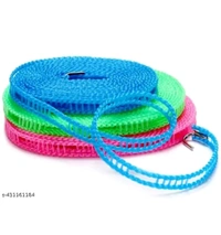 ZA0079 USD $ 10.00 HARE KRISHNA ENTERPRISE Name: SET OF 3 | 5 Meters Windproof Anti-Slip Clothes Washing Line Drying Nylon Rope with Hooks 5 Meter Nylon Clothesline Rope Color May Vary rb.gy/ndnyvg
