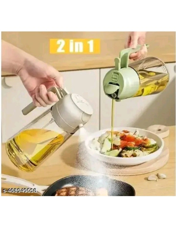 ZA0080 USD $ 11.00 LYUD Name: LYUD 2 in 1 Olive Oil Sprayer and Oil Dispenser Bottle for Kitchen, Plastic & glass Oil Bottle with Premium Nozzle, Oil Sprayer for Aiir Fryer, Salad, Frying, Baking (Multicolour) rb.gy/rdhc4z