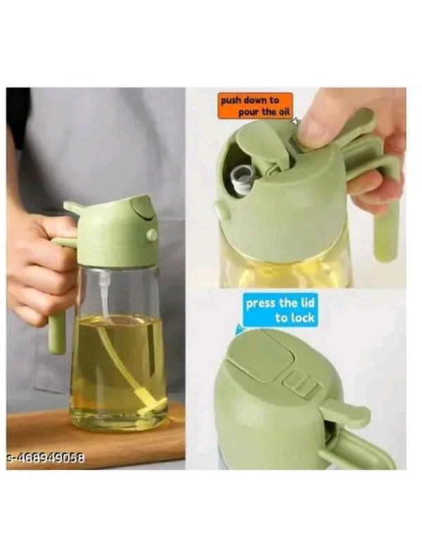 ZA0080 USD $ 11.00 LYUD Name: LYUD 2 in 1 Olive Oil Sprayer and Oil Dispenser Bottle for Kitchen, Plastic & glass Oil Bottle with Premium Nozzle, Oil Sprayer for Aiir Fryer, Salad, Frying, Baking (Multicolour) rb.gy/rdhc4z