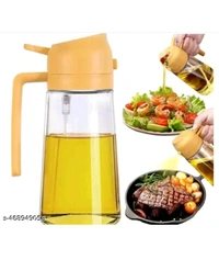 ZA0080 USD $ 11.00 LYUD Name: LYUD 2 in 1 Olive Oil Sprayer and Oil Dispenser Bottle for Kitchen, Plastic & glass Oil Bottle with Premium Nozzle, Oil Sprayer for Aiir Fryer, Salad, Frying, Baking (Multicolour) rb.gy/rdhc4z