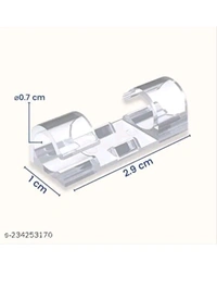 ZA0086 USD $ 10.00 Om Enterprise Name: 20 Pcs Self Adhesive Cable Management Clips, SOULWIT Cable Organizers Sticky Wire Clips Cord Holder for TV PC Laptop Ethernet Cable Desktop Home Office (Large,Transparent) rb.gy/otzrrj