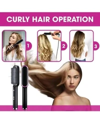 ZA0093 USD $ 12.00 NOT APPLICABLE Name: Hair Straightener, Hair Straightener Comb For Women & Men, Hair Styler, Straightener Machine Brush/Ptc Heating Electric Straightener (Pack of 1 rb.gy/887ige