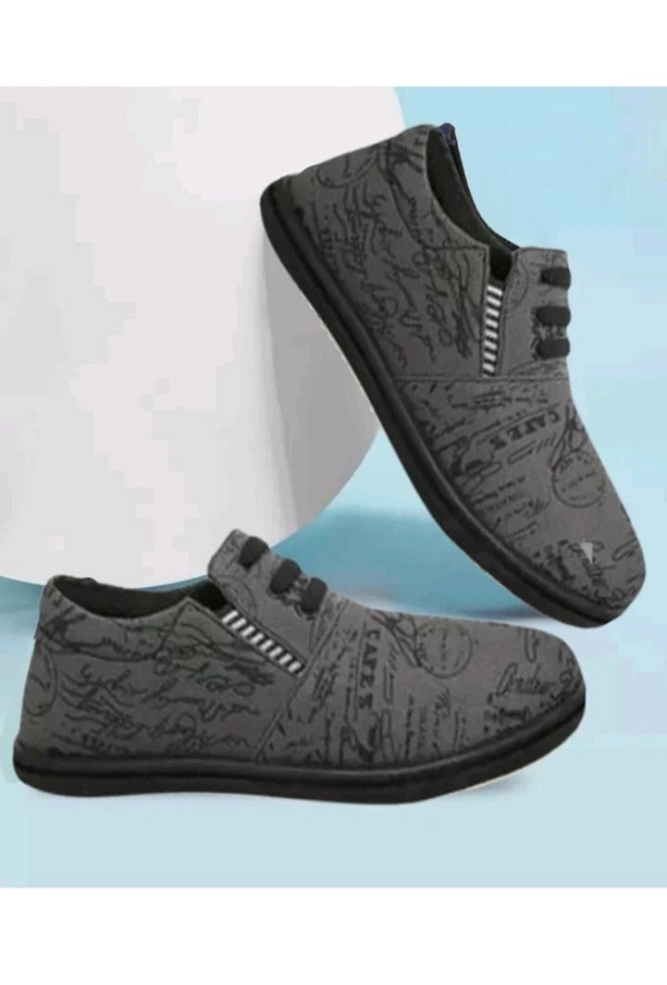 ZB0026 USD$12 Narela Industry Area Delhi Exclusive Afforadable Collection of Trendy & Stylish Canvas Men Shoes Loafers For Men (Grey) rb.gy/zktect
