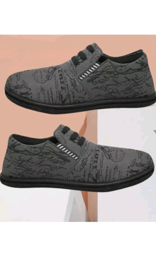 ZB0026 USD$12 Narela Industry Area Delhi Exclusive Afforadable Collection of Trendy & Stylish Canvas Men Shoes Loafers For Men (Grey) rb.gy/zktect