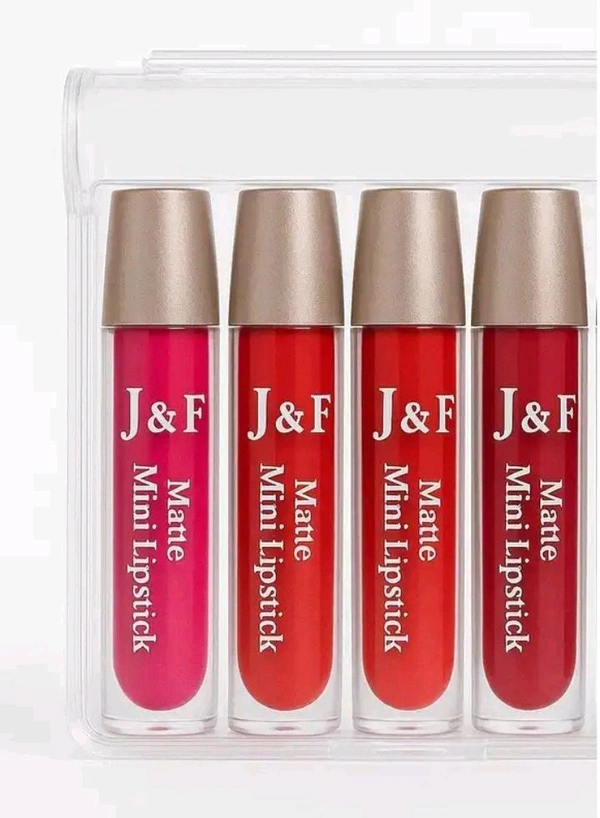 ZA0100 USD $ 11.00 BALAJI ENTERPRISES J&F4 Pc Liquid Lipstick Set Matte Finish
for Women & Girls (Multicolor, 5 ml) rb.gy/ci47de