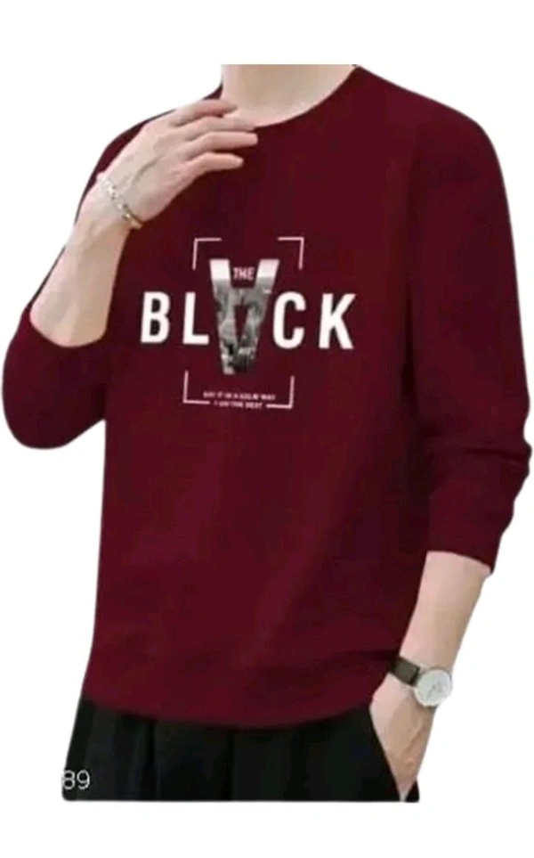ZA0119 USD $ 10.00 ZAMZAMHUB PRINTED MEN MAROON, WHITE T - SHIRT rb.gy/ldsicm
