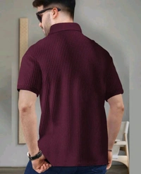 ZA0120 USD $ 13.00 VSK ONLINE SERVICES ( DELHI) SELF DESIGN MEN MAHROON T- SHIRT rb.gy/lfpg7i