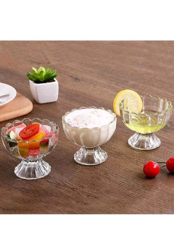 ZA0122 USD $ 11.00 KWINTAS INDIA Pack Of 1 Plastic Classic Ice Cream Bowl, Salad, Bowls- 159ml,Set Of 1 , Transparent ( Clear) rb.gy/ezqre8