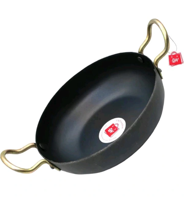ZA0125 USD $ 10.00 LAZYWINDOW Superior Quality Iron Deep Bottom
Kadhai 19 cm diameter 1 L capacity (Iron,
Induction Bottom) rb.gy/fphb4x