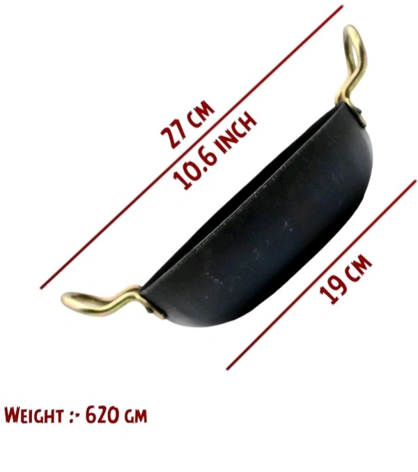 ZA0125 USD $ 10.00 LAZYWINDOW Superior Quality Iron Deep Bottom
Kadhai 19 cm diameter 1 L capacity (Iron,
Induction Bottom) rb.gy/fphb4x