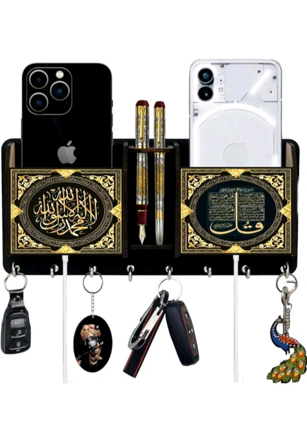 ZA0126 USD $ 10.00 Sk Wooden Craft SK Paro Mobile Stand And New Design Wood Key Holder ( Hooks, Multicolor) rb.gy/8vnbwo