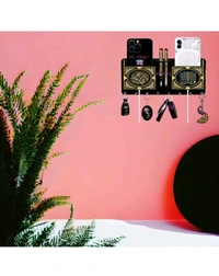 ZA0126 USD $ 10.00 Sk Wooden Craft SK Paro Mobile Stand And New Design Wood Key Holder ( Hooks, Multicolor) rb.gy/8vnbwo