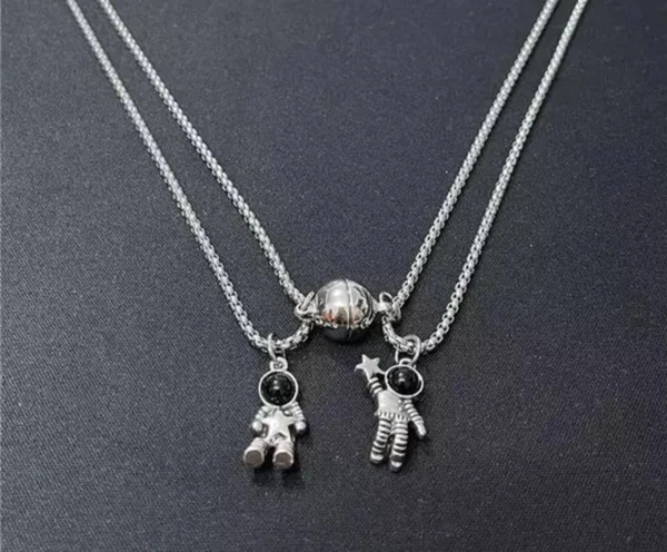 Couple Chains - Silver, Free Size