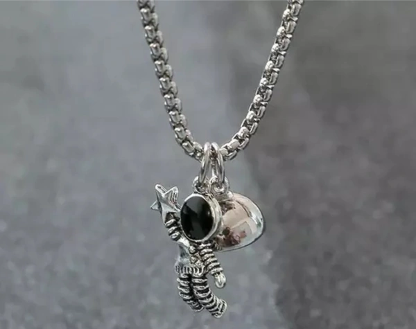 Couple Chains - Silver, Free Size