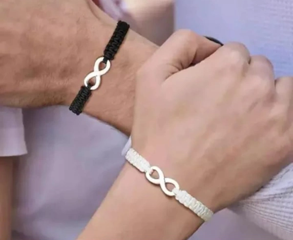 Couple Bracelet  - White, Adjustable