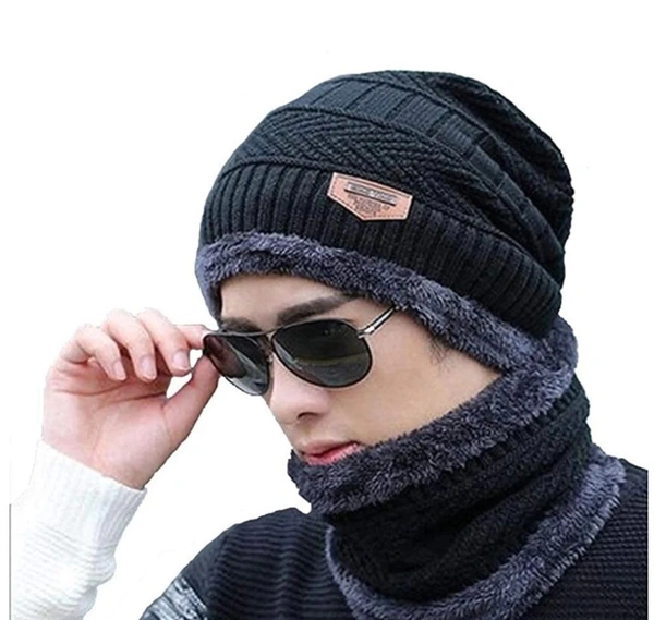  Women & Men Muffler  - Black