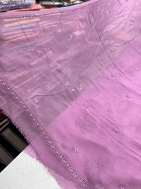 Onion Pink Chikankari Kurta Dupatta  - Onion Pink, Unstiched