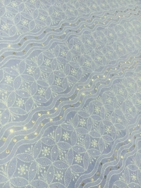 Purple Chikankari Unstiched Dress Material