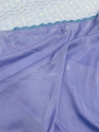 Purple Chikankari Unstiched Dress Material