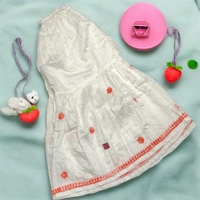 Kids Chikankari Kurti Gharara Set(Peach) - White, 22