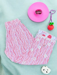 Kids Chikankari  Co-ord Sets In Mulmul Print(Carrot Pink) - Carrot Pink, 36
