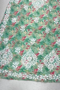 Modal Print Chikankari Straight Long Kurti - Green, M(38)