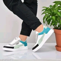 Mixed Color Classy Premium Looking Lightweight And Durable Sneakers(1) - Green, 10