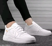 Nike Trendy Solid High Top Premium Looking Lightweight Sneakers  (2) - 10, White