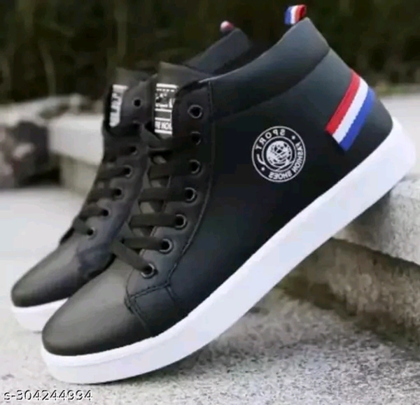 White Trending Mid Top Sneakers.(5) - White, 6